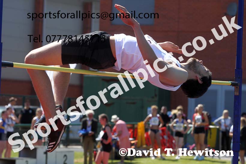 Senior mens high jump, 2021 Northern Senior and Under-20s Champs., Leigh. Photo: David T. Hewitson/Sports for All Pics